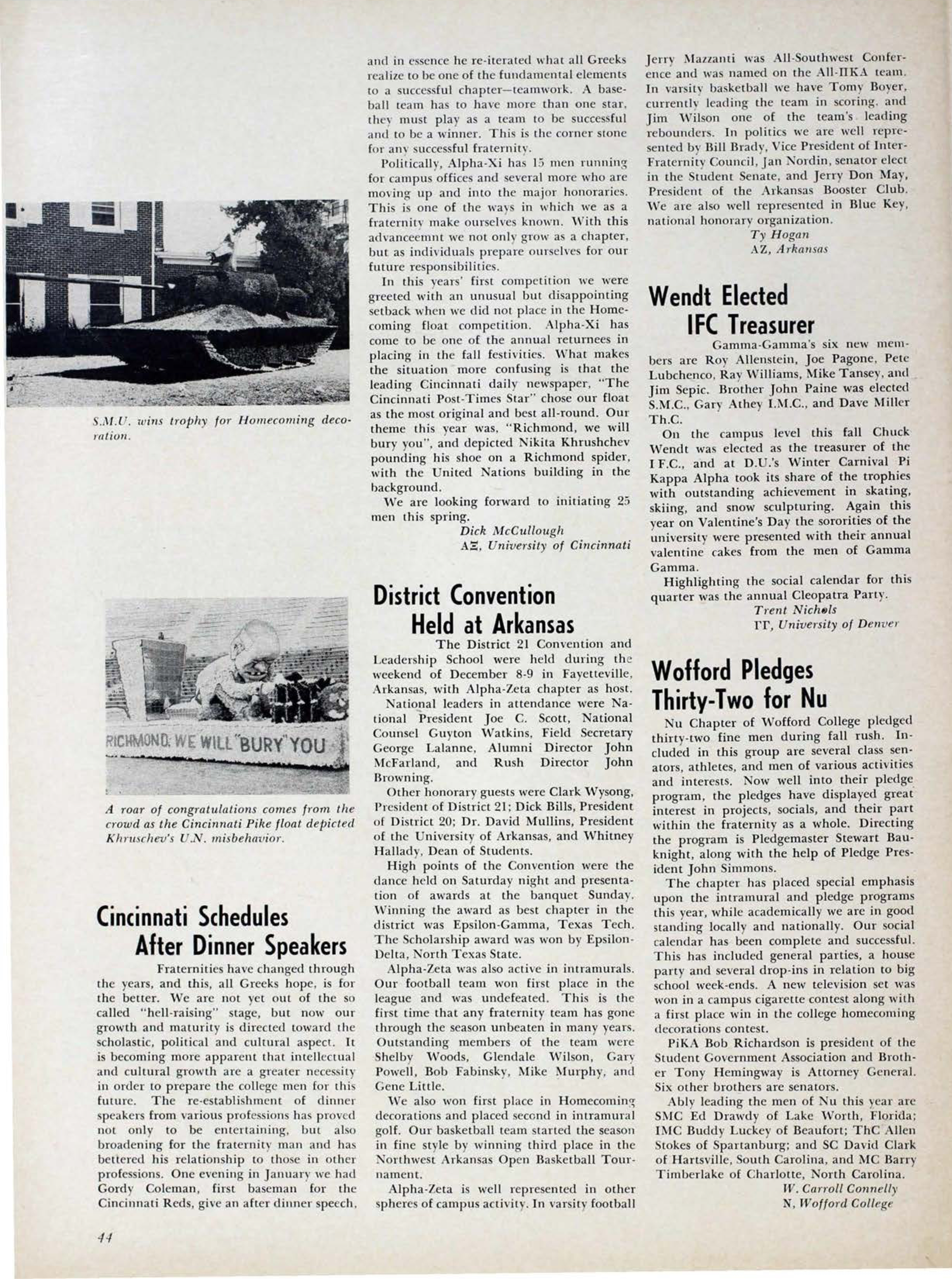 Wofford Pledges Thirty-Two For Nu